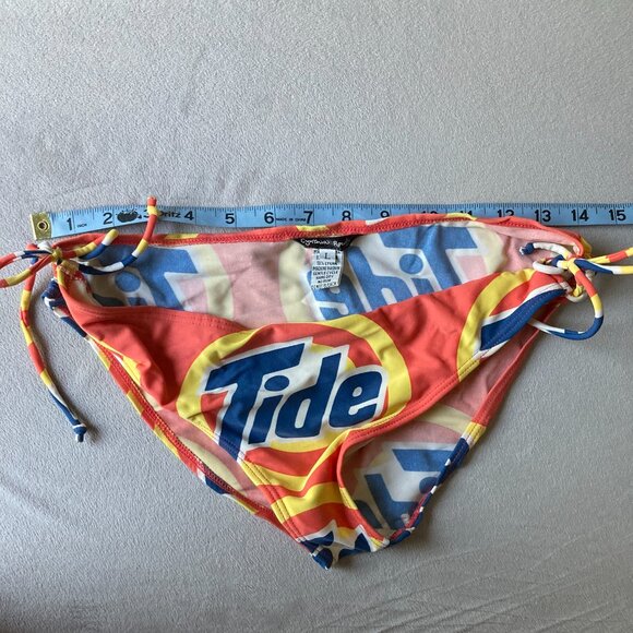 Vintage Cynthia Rowley, Unique Graphic Tide Soap String Bikini Set, sold as is - Picture 5 of 8